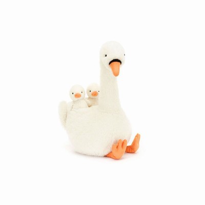 Jellycat Featherful Swan Birds Australia | 258601UNA